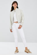 Flora Kadın Bej Deri Mont | Derimod