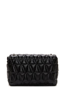 Women's Black Long Chain Strap Quilted Shoulder Bag | Derimod