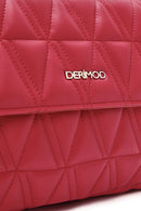 Kadın Kırmızı Uzun Zincir Askılı Kapitone Omuz Çantası | Derimod