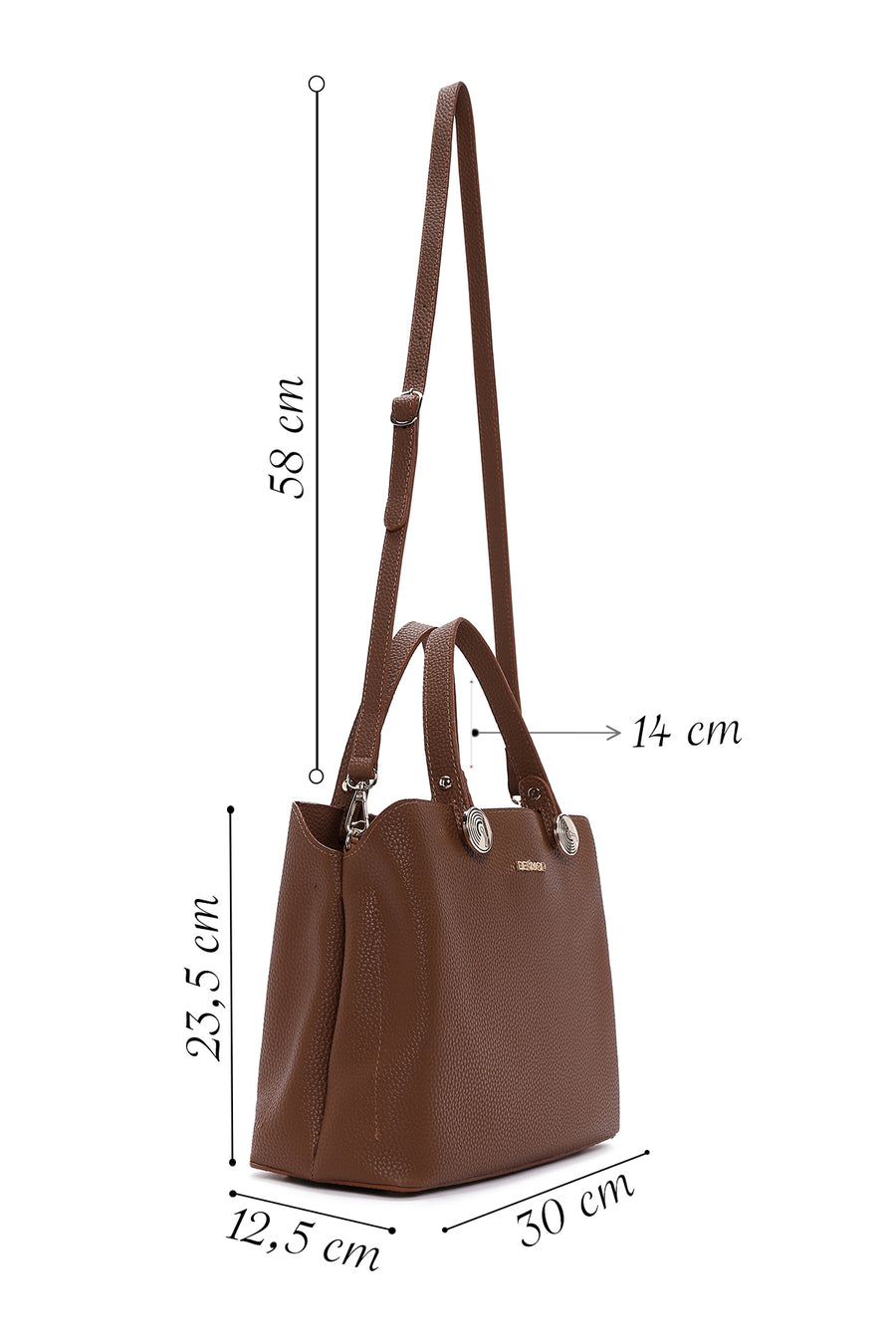 Women's Tan Long Strap Shoulder Bag