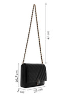 Women's Black Long Chain Strap Crossbody Bag | Derimod