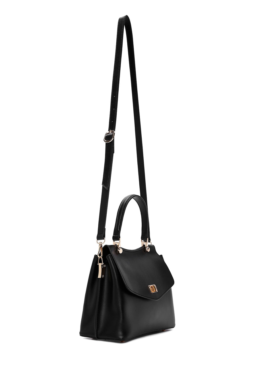 Women's Black Long Strap Shoulder Bag