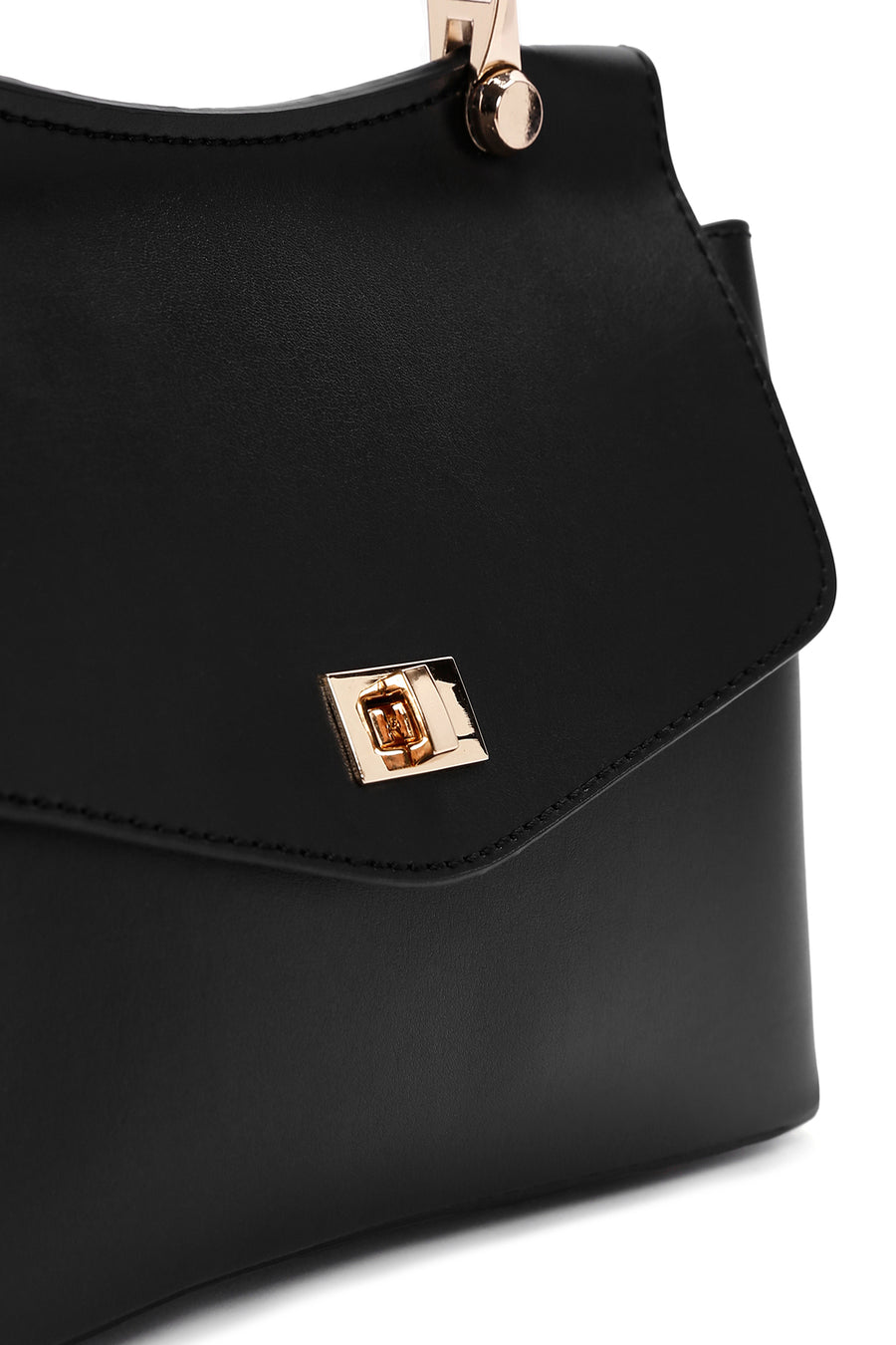 Women's Black Long Strap Shoulder Bag