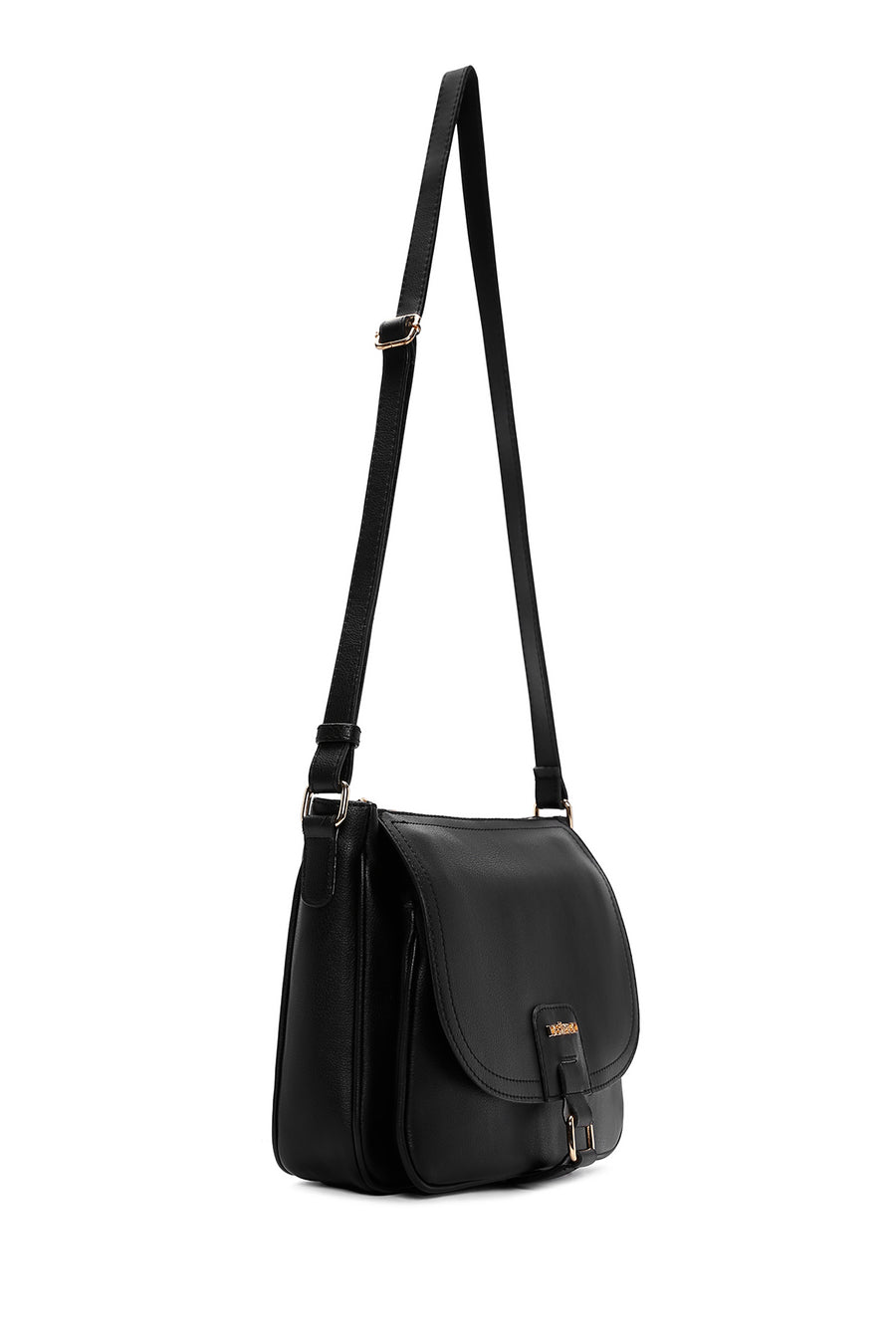 Women's Black Long Strap Messenger Bag