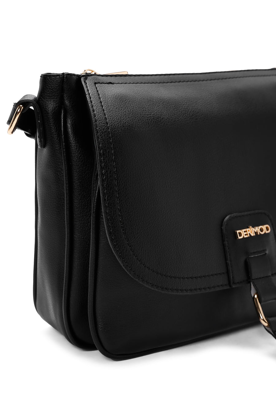 Women's Black Long Strap Messenger Bag