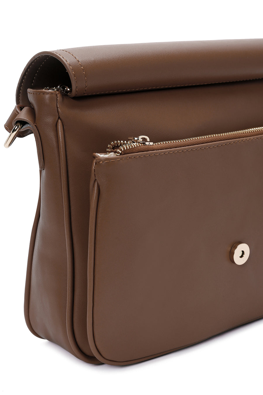 Women's Tan Long Strap Messenger Bag