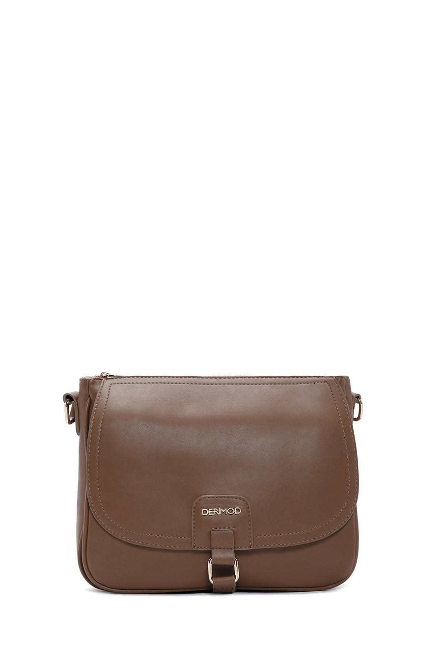 Women's Tan Long Strap Messenger Bag