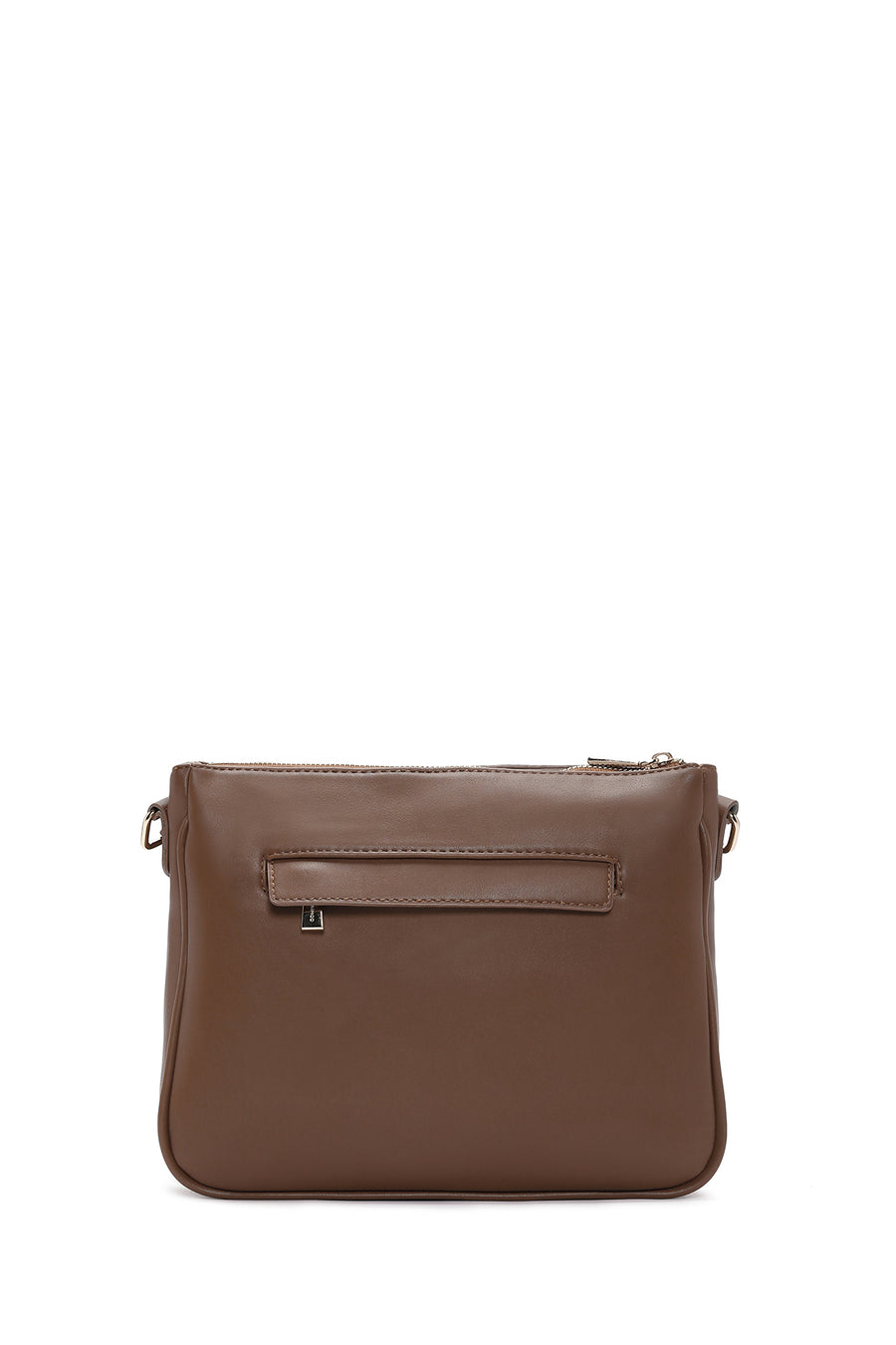 Women's Tan Long Strap Messenger Bag