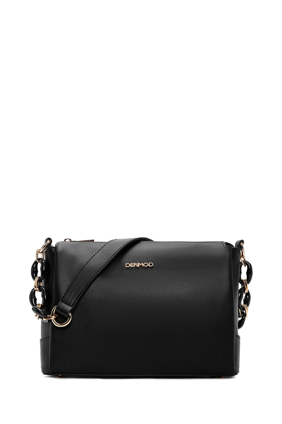 Women's Black Long Strap Shoulder Bag