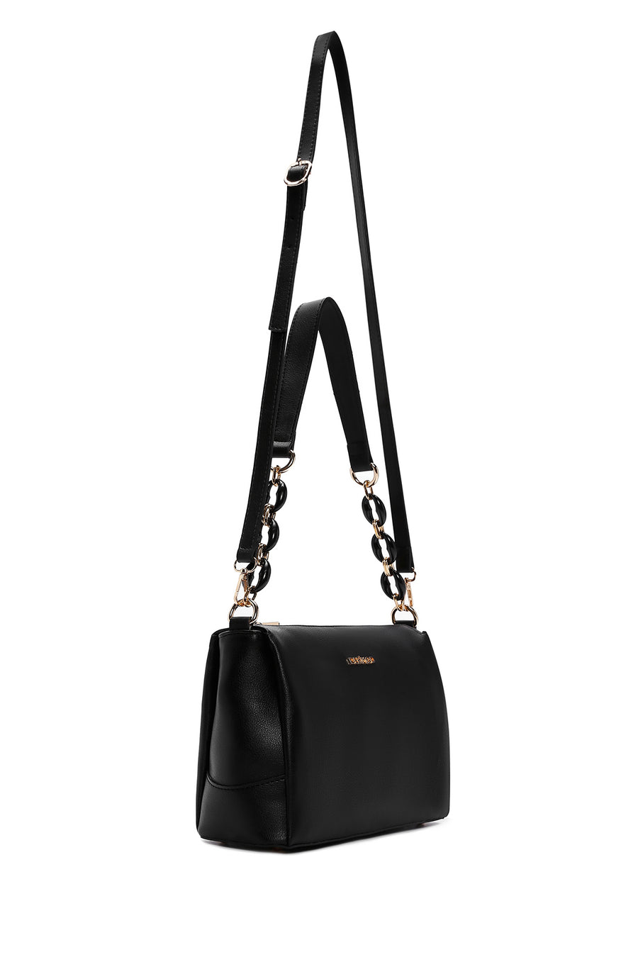 Women's Black Long Strap Shoulder Bag