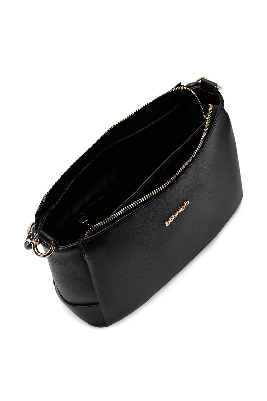 Women's Black Long Strap Shoulder Bag