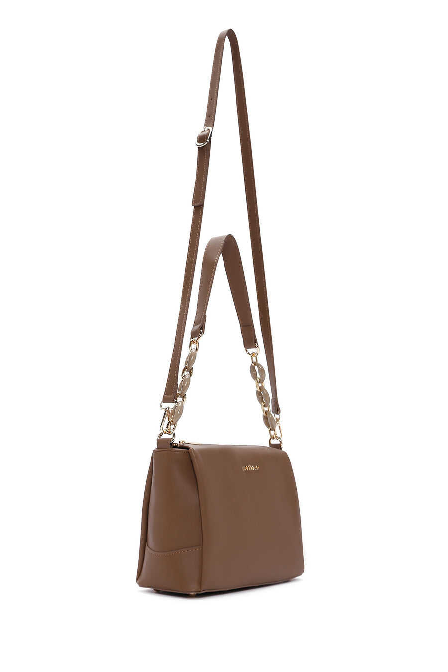 Women's Tan Long Strap Shoulder Bag
