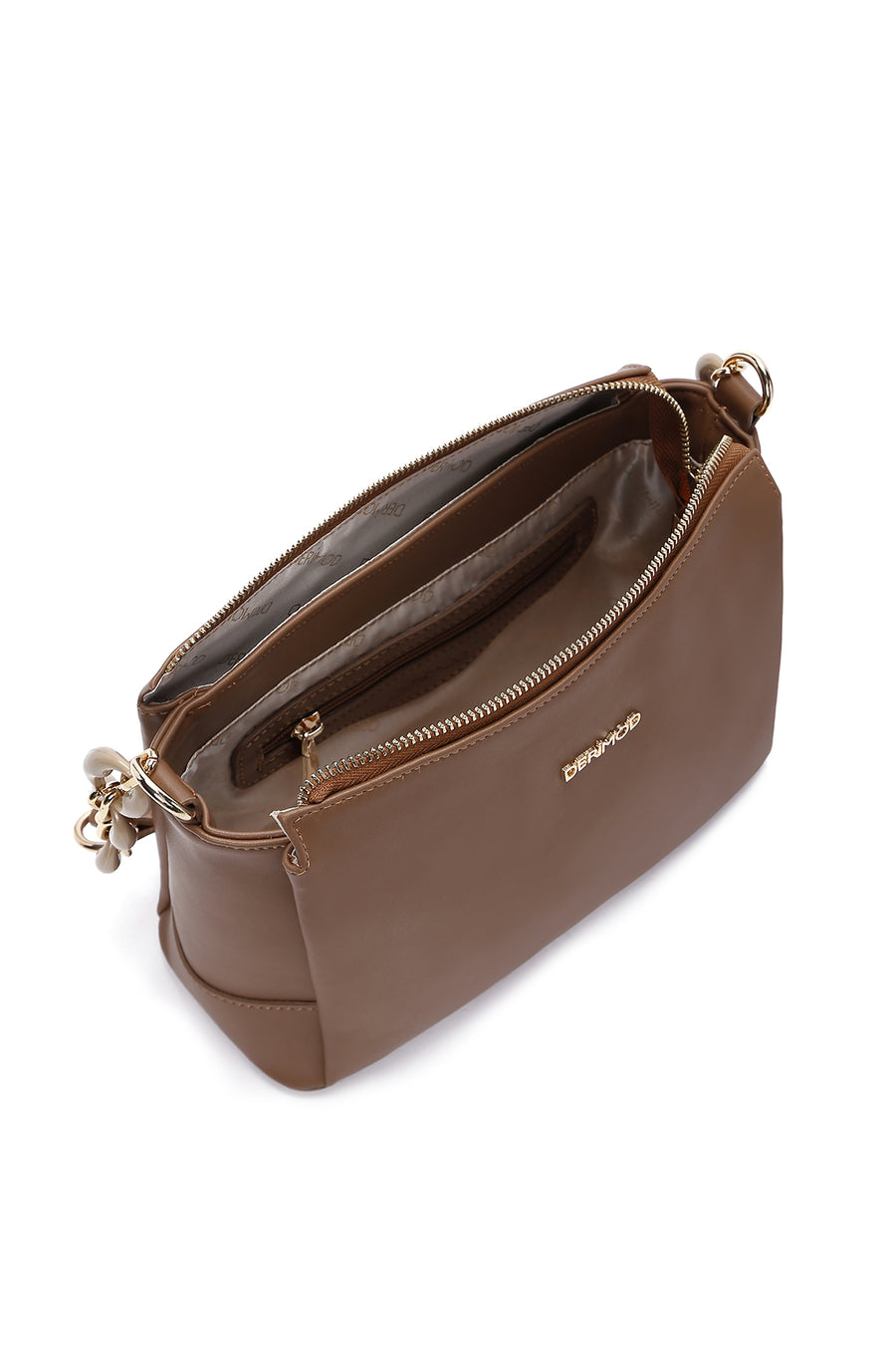Women's Tan Long Strap Shoulder Bag
