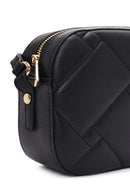 Women Black Long Strap Quilted Crossbody Bag | Derimod