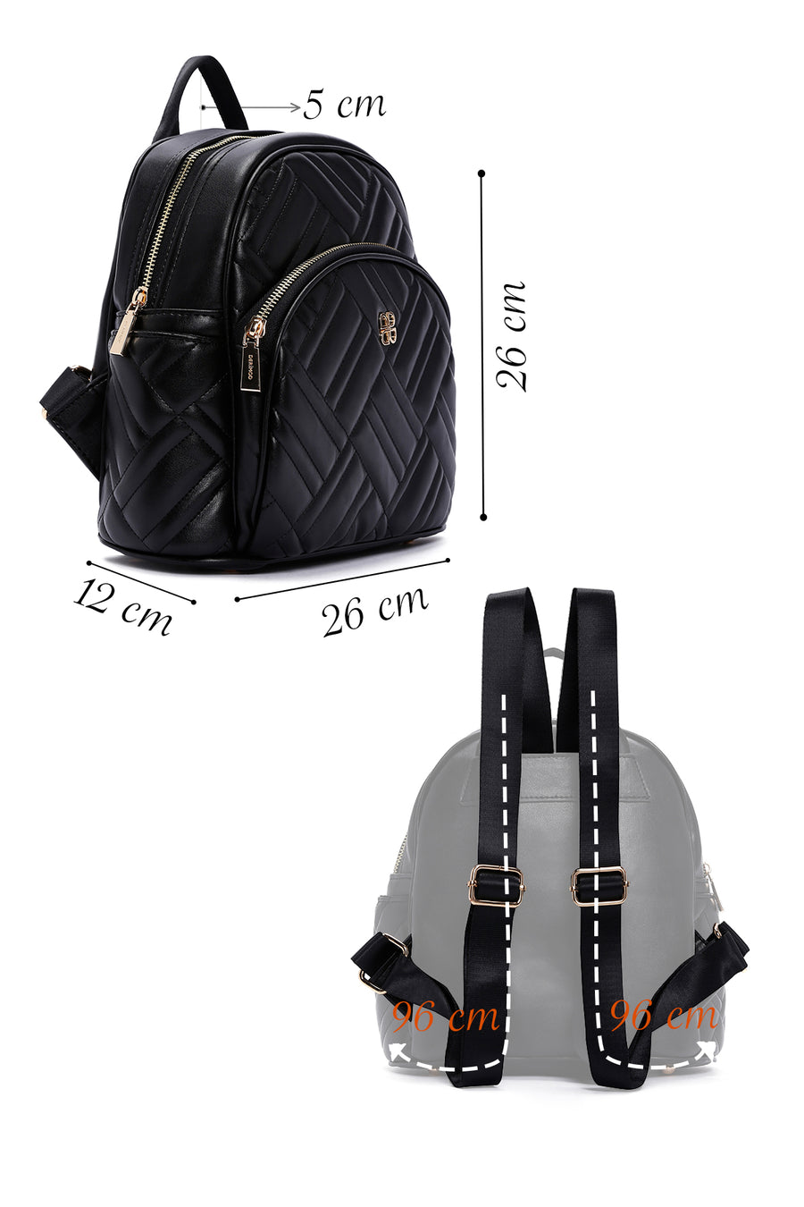Women's Black Backpack