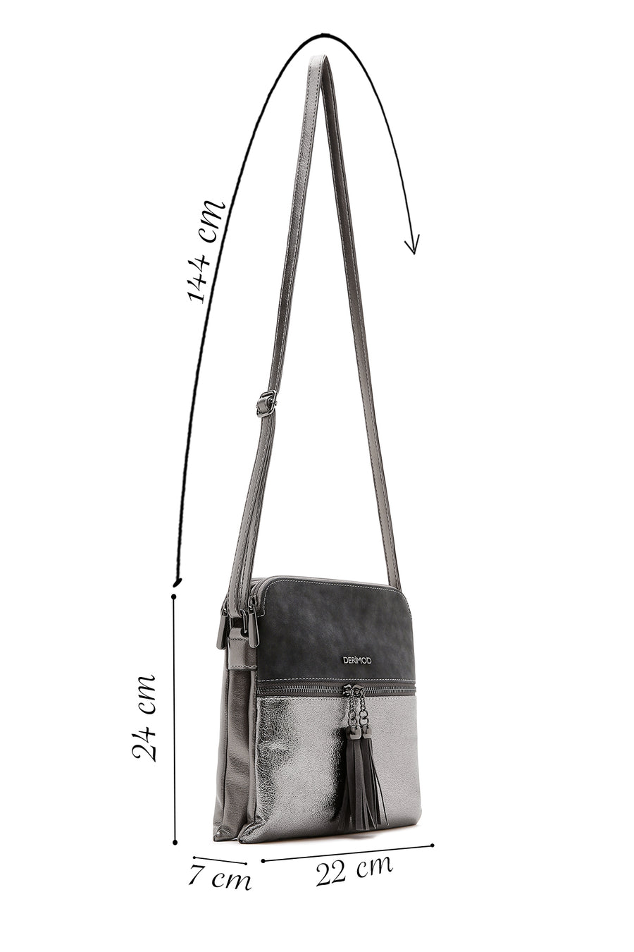 Women's Gray Crossbody Bag