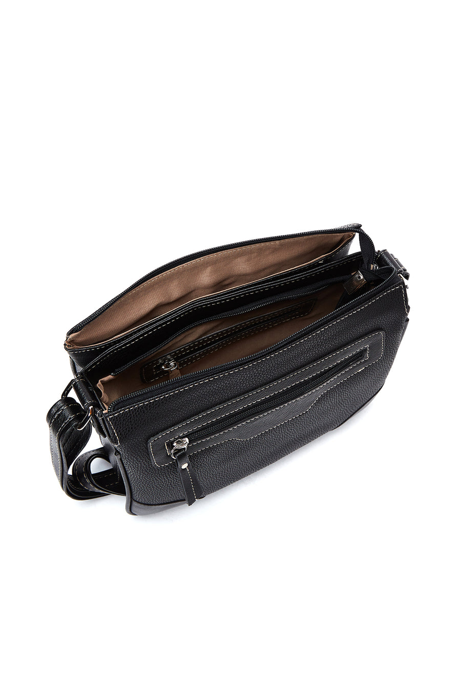 Women's Black Long Strap Crossbody Bag