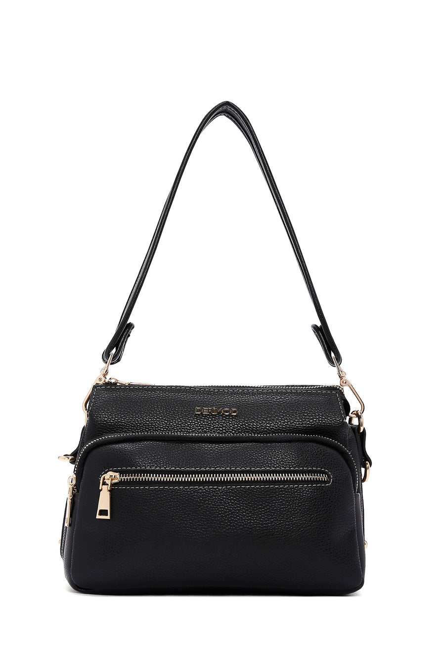 Women's Black Long Strap Crossbody Bag