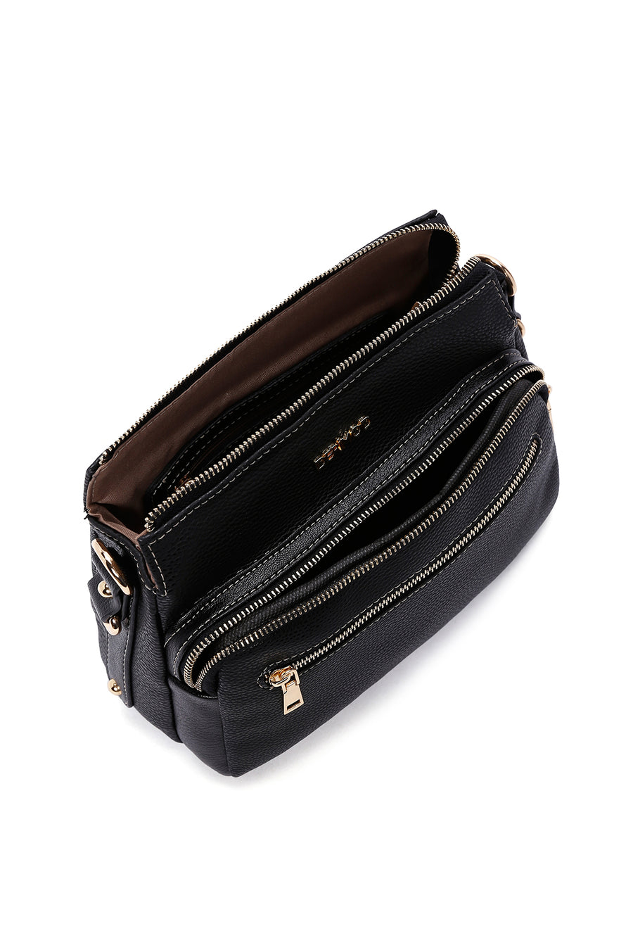 Women's Black Long Strap Crossbody Bag