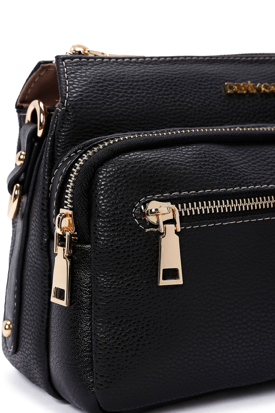 Women's Black Long Strap Crossbody Bag