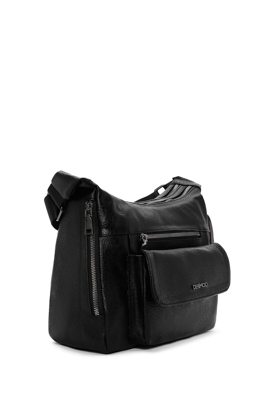 Women's Black Long Strap Crossbody Bag