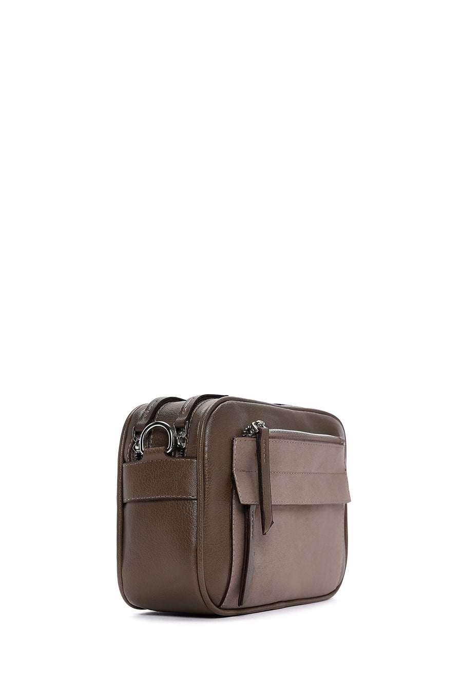 Women's Brown Long Strap Crossbody Bag