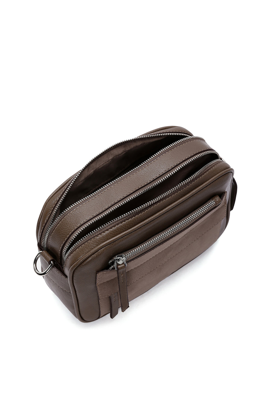 Women's Brown Long Strap Crossbody Bag