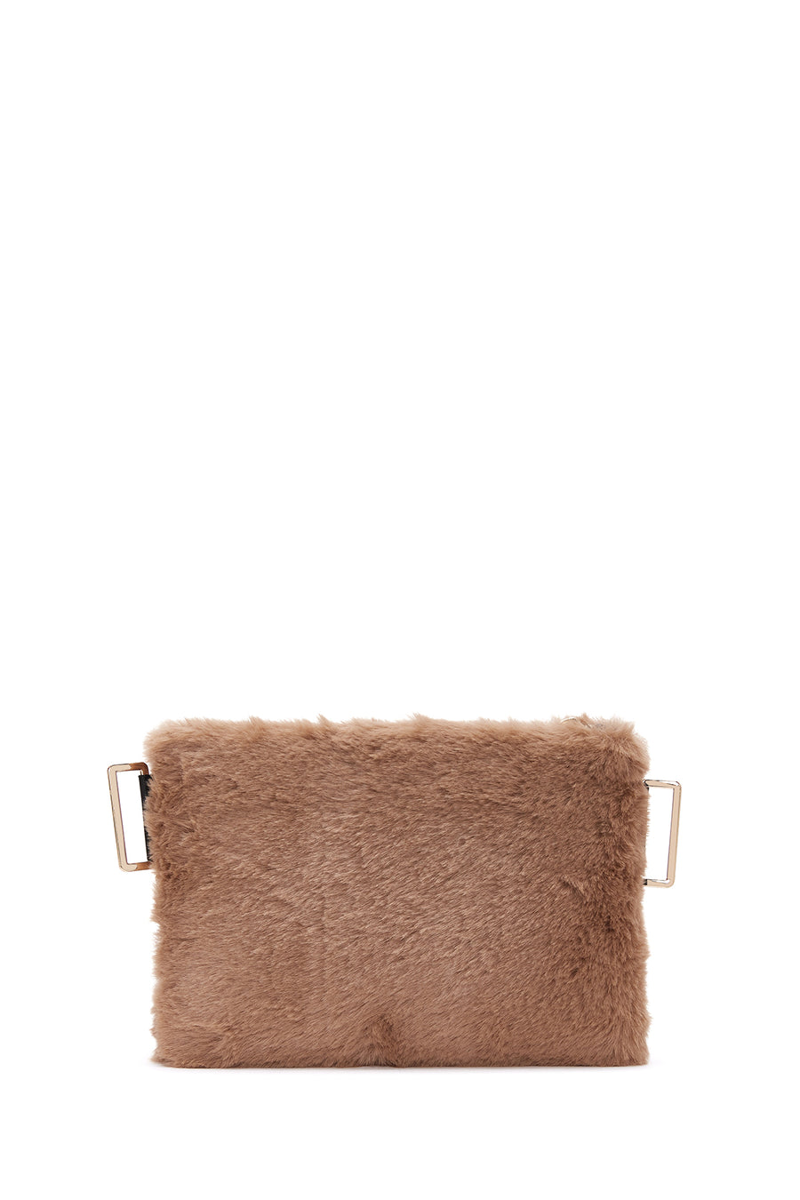 Women's Camel Plush Portfolio Bag