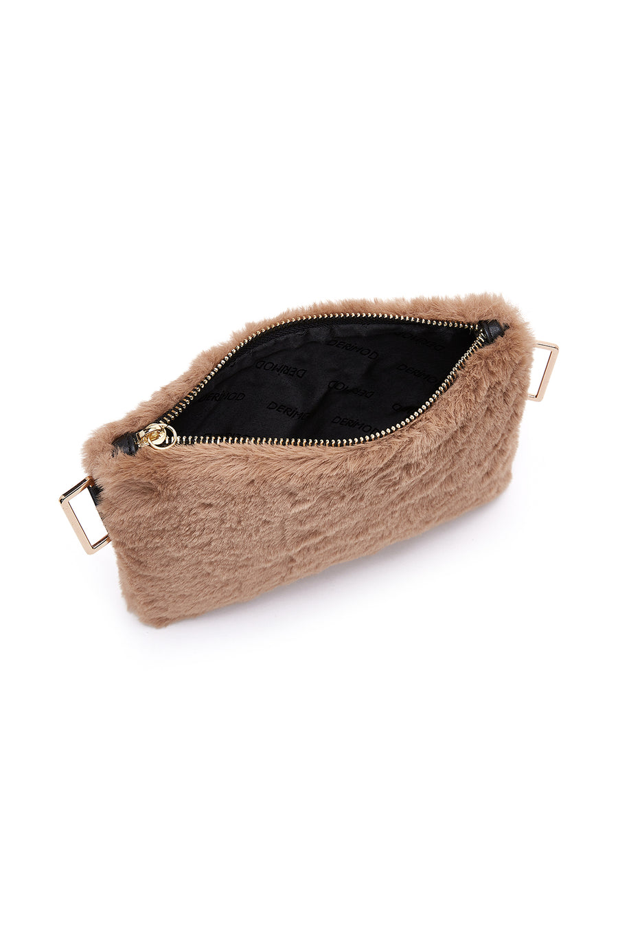 Women's Camel Plush Portfolio Bag