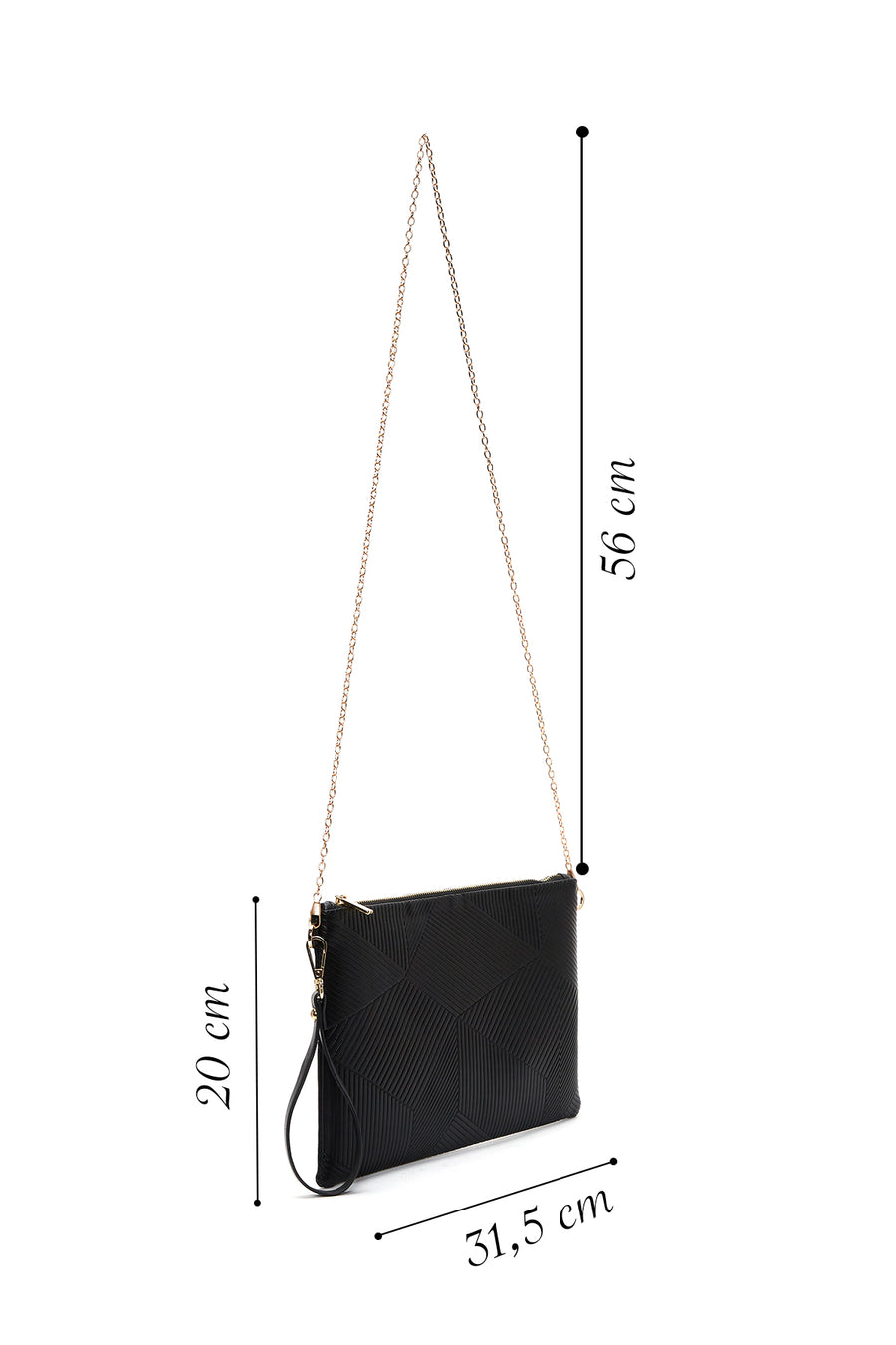 Women's Black Clutch Bag