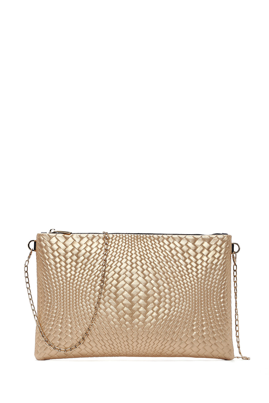 Women's Gold Printed Portfolio Bag 23WBD220926 | Derimod