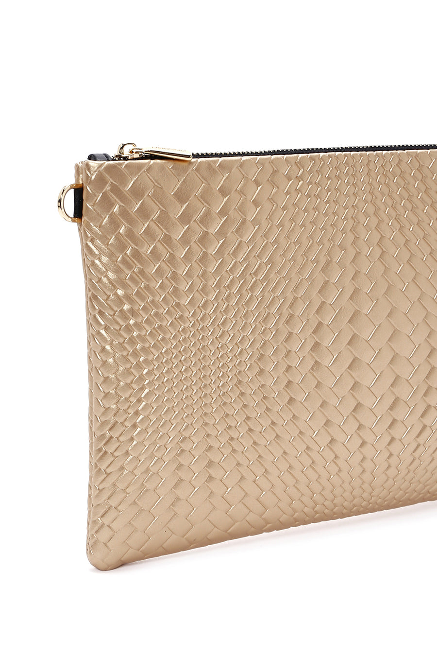Women's Gold Printed Portfolio Bag