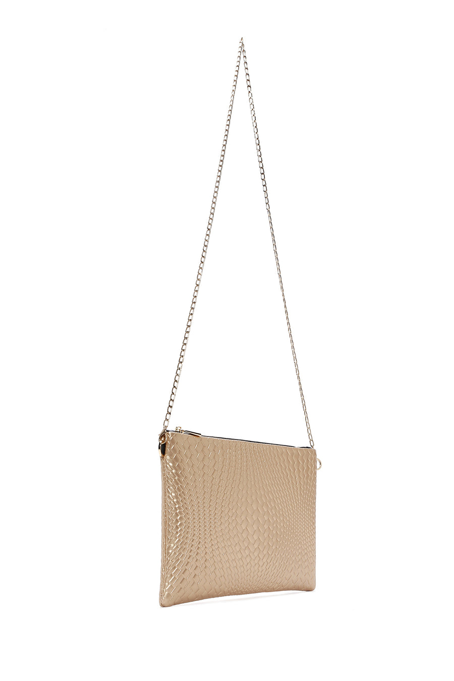 Women's Gold Printed Portfolio Bag