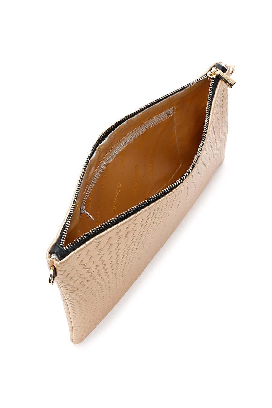 Women's Gold Printed Portfolio Bag