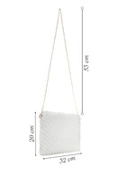 Kadın Beyaz Uzun Askılı Peluş Portföy Çanta | Derimod