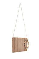 Kadın Bej Uzun Zincir Askılı Peluş Portföy Çanta | Derimod