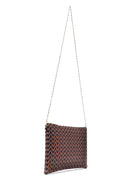 Women's Black Orange Printed Portfolio Bag | Derimod