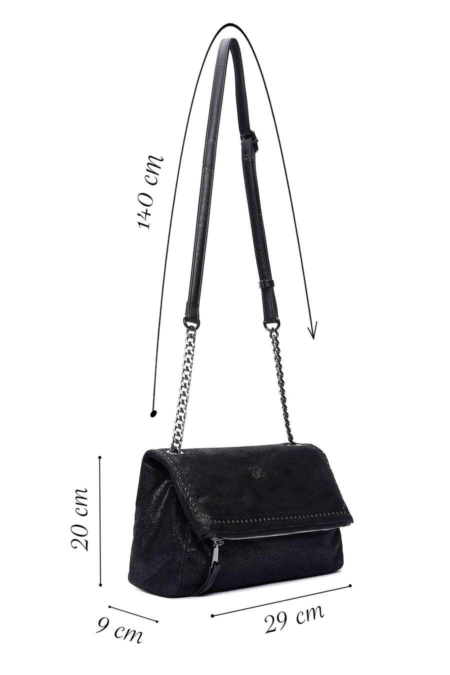 Women's Black Shoulder Bag