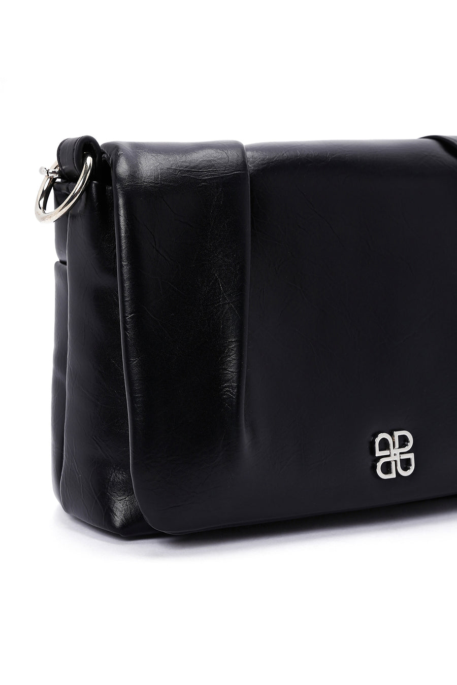 Women's Black Long Strap Shoulder Bag