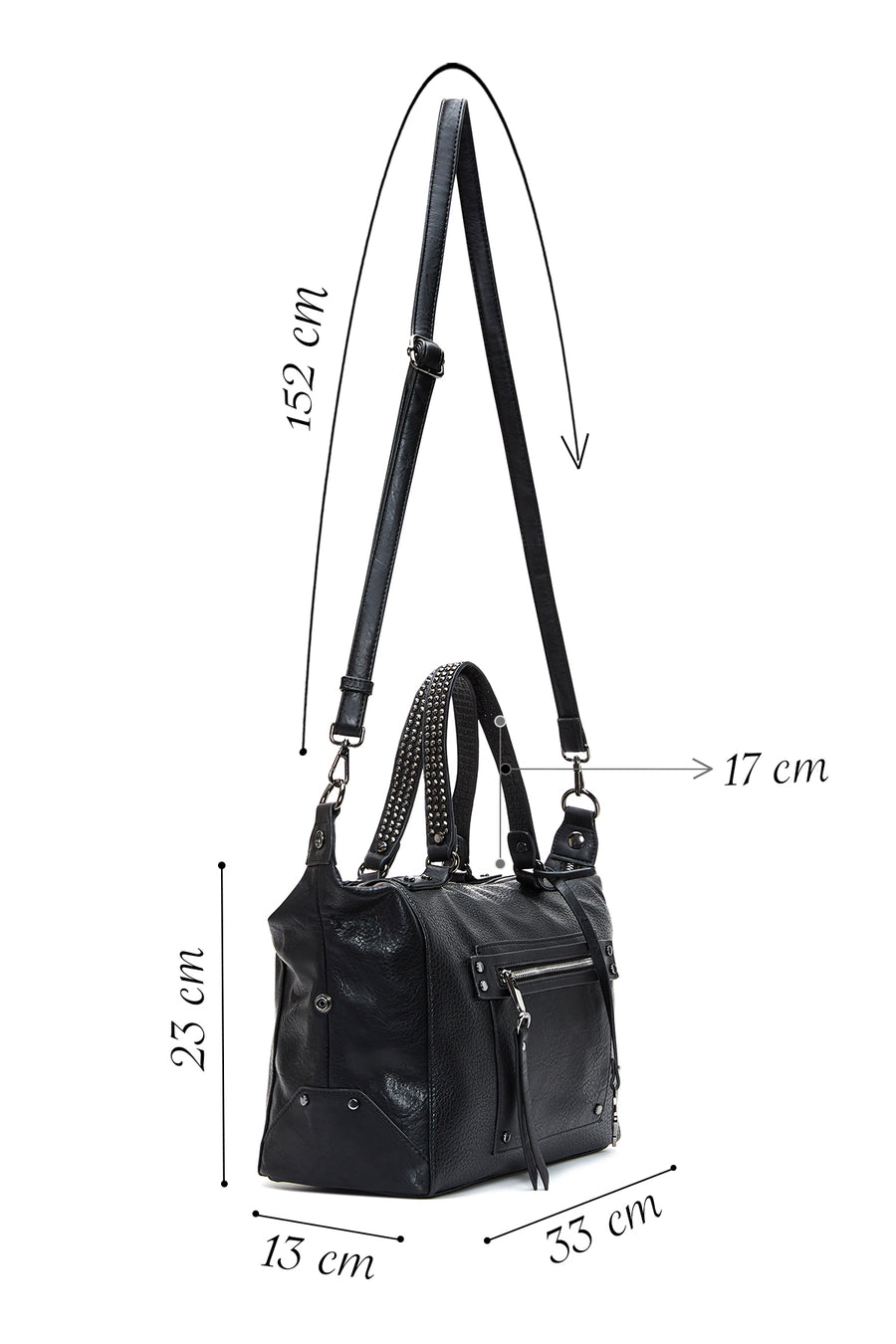 Women's Black Shoulder Bag