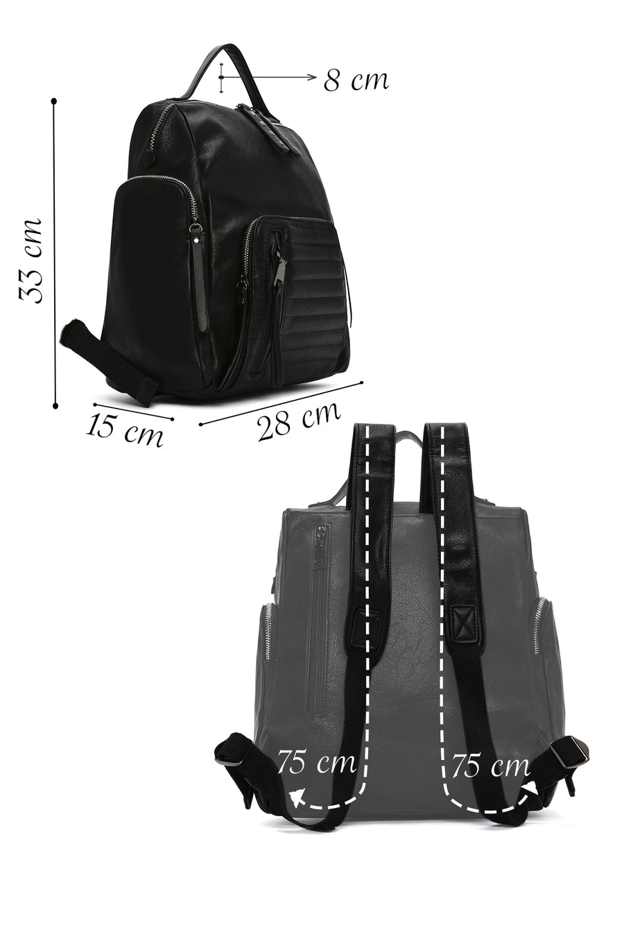 Women's Black Backpack