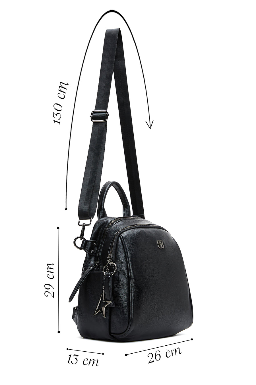 Women's Black Backpack