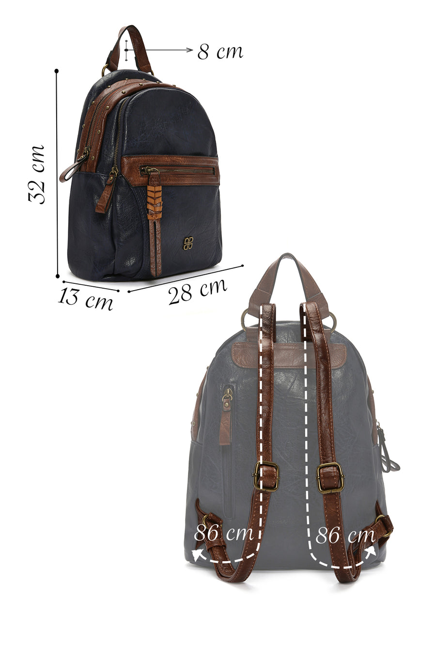 Women's Navy Blue Backpack