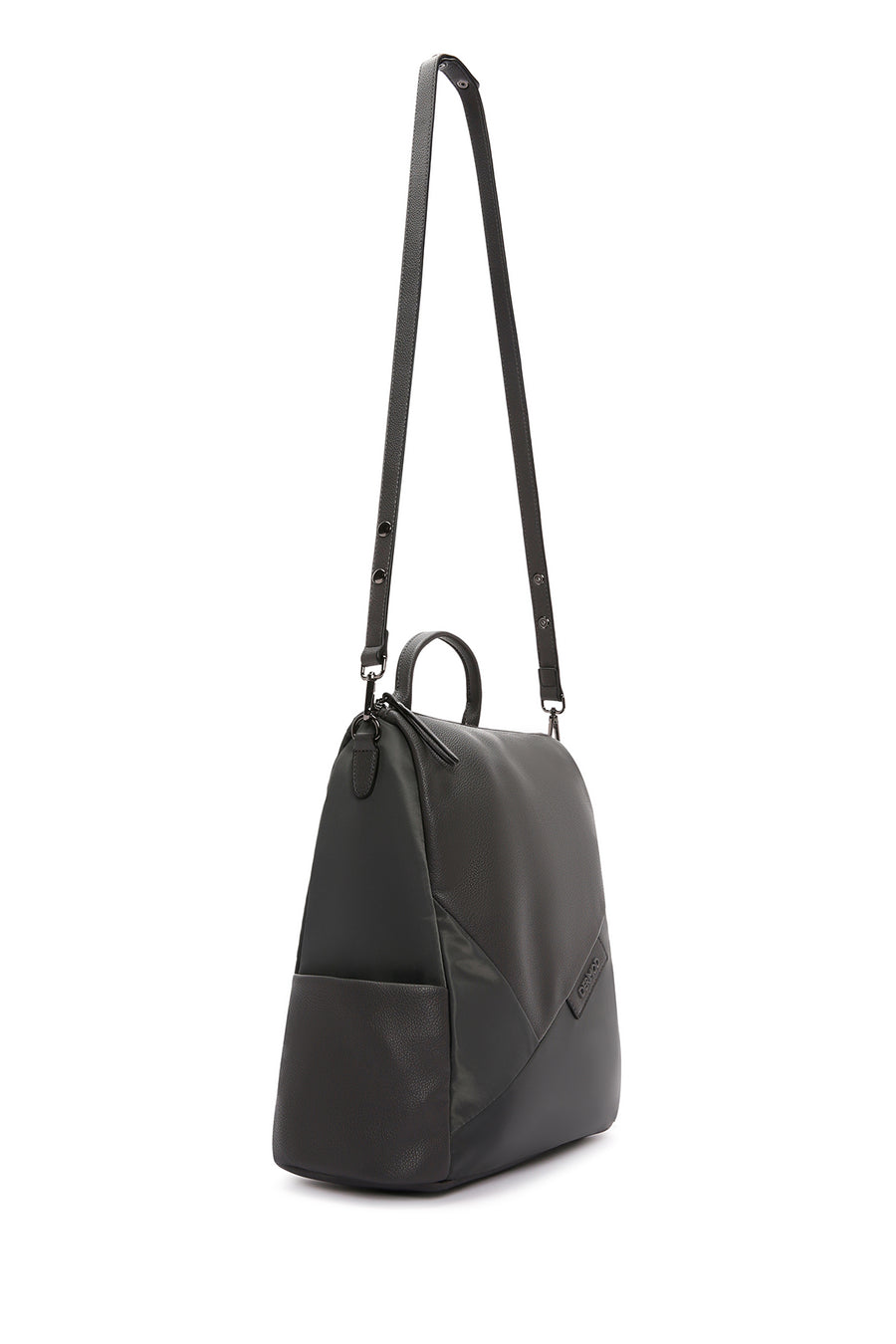 Women's Gray Long Strap Backpack