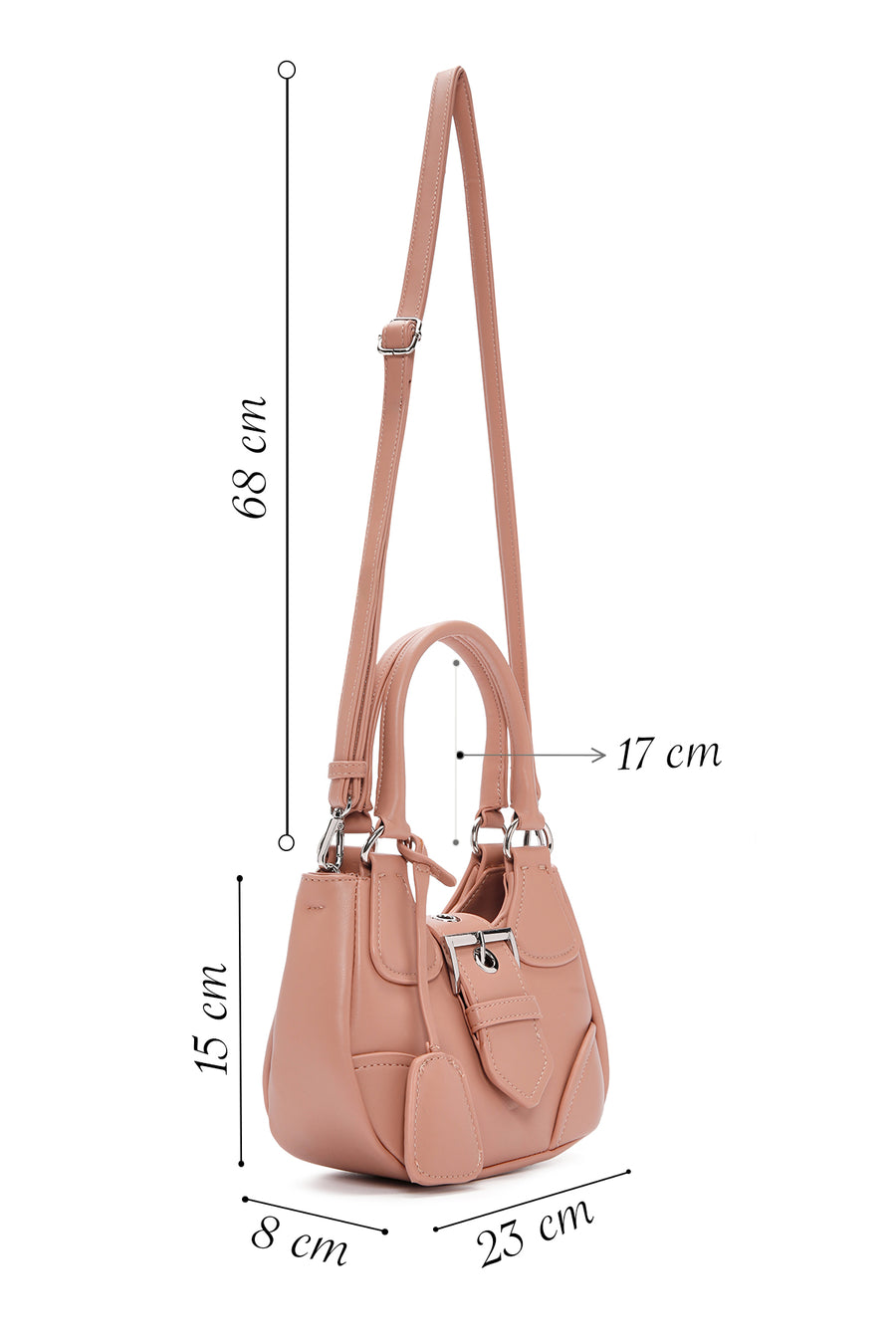 Women's Brown Long Strap Shoulder Bag