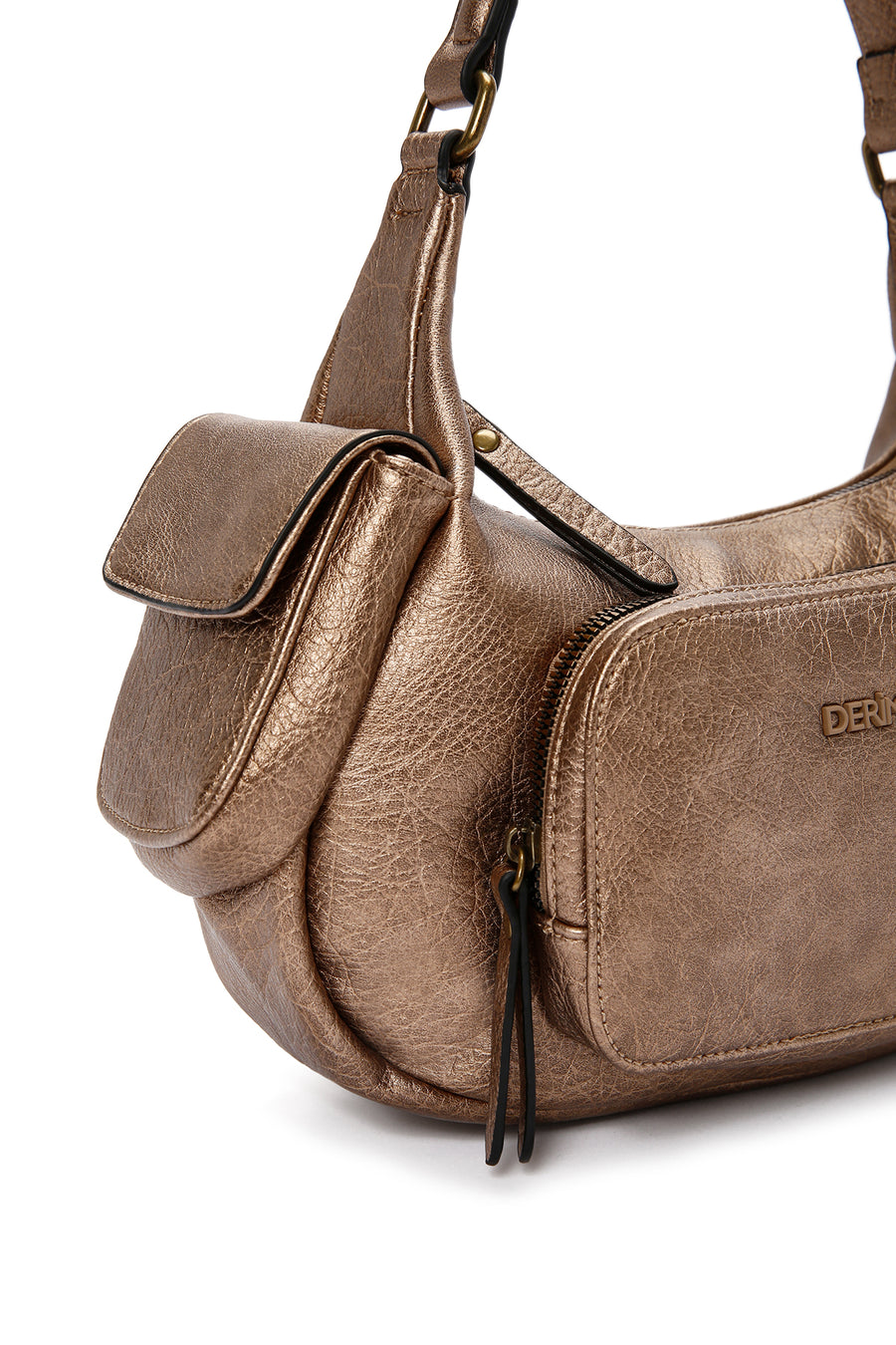 Women's Copper Long Strap Shoulder Bag