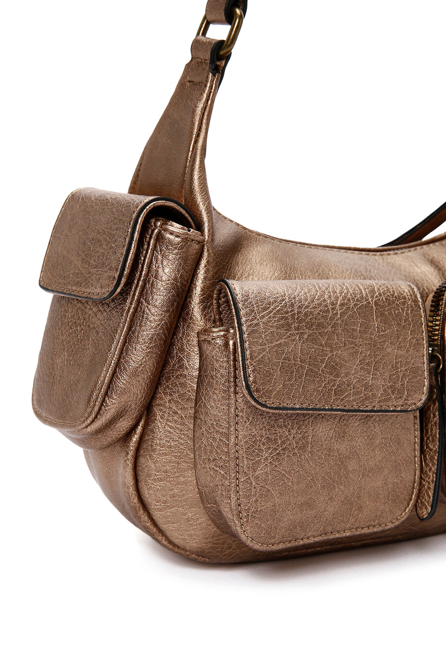 Women's Copper Long Strap Shoulder Bag