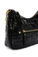 Kadın Siyah Uzun Askılı Rugan Çapraz Çanta | Derimod