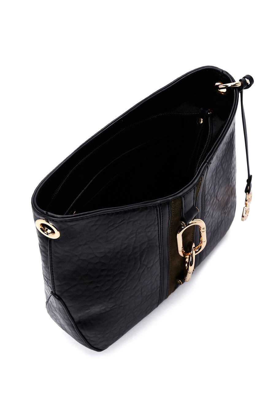 Women's Black Long Strap Shoulder Bag