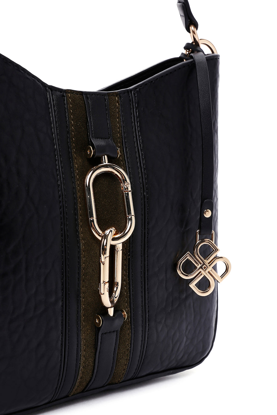 Women's Black Long Strap Shoulder Bag